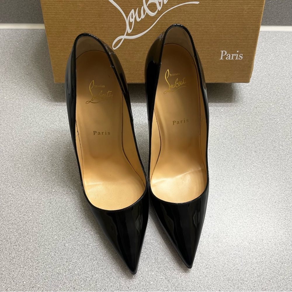Christian Louboutin So Kate Black Patent Leather 120mm Pumps - Picture 4 of 15